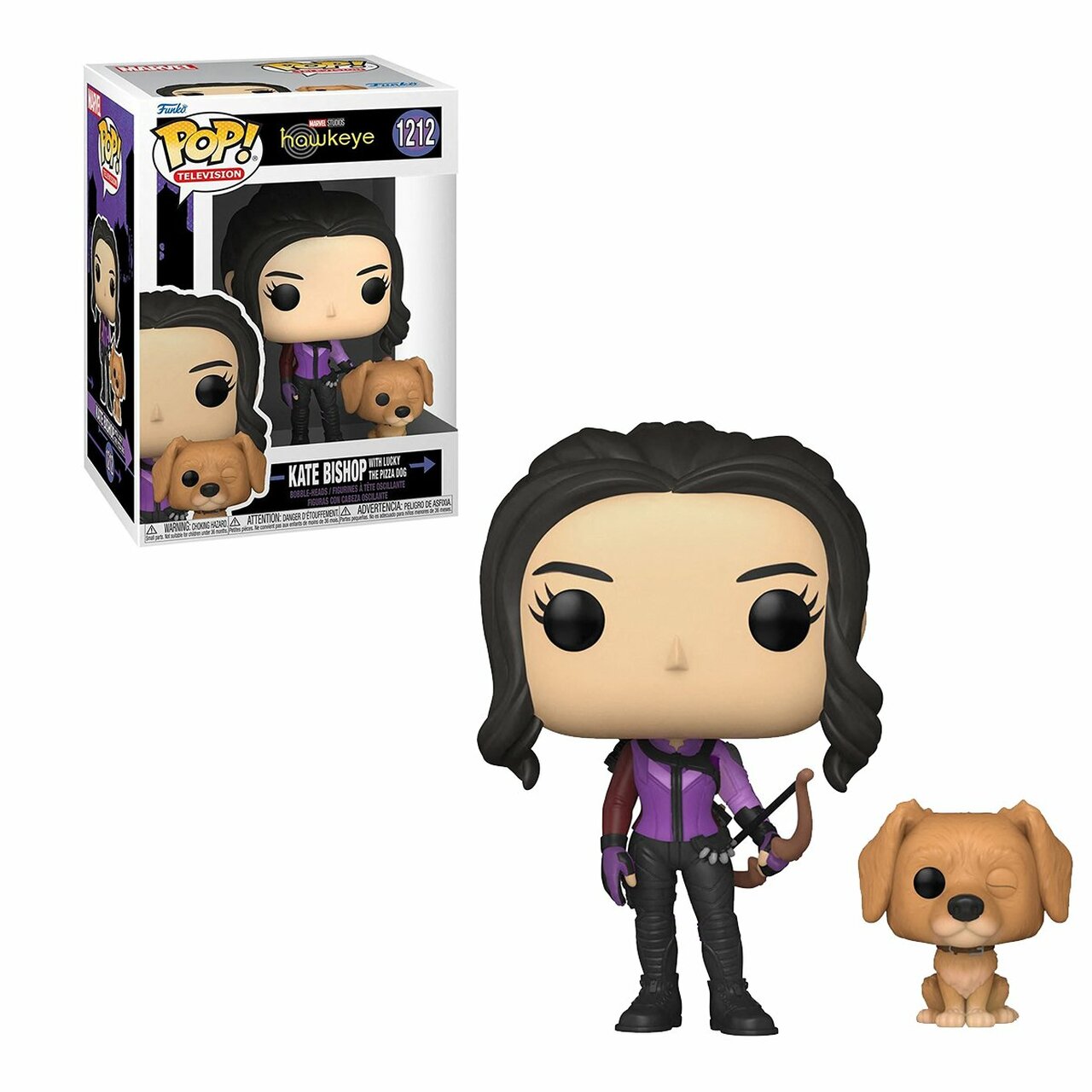 Kate Bishop with Lucky the Pizza Dog 1212 (Marvel - Hawkeye) Funko Pop!