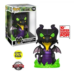 Maleficent as Dragon 1106 10 inch  GITD SE (Disney Villains) Funko Pop!(Detalles en la caja)
