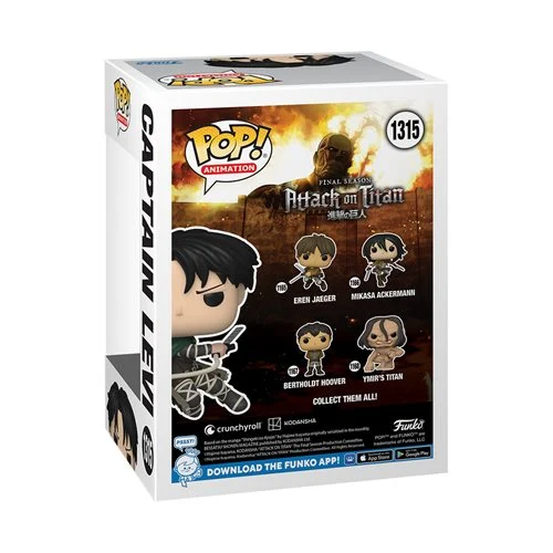 Captain Levi Ackerman 1315 - AAA Anime Exclusive (Attack on Titan) Funko Pop! - Imagen 3