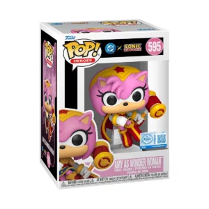 Amy As Wonder Woman 595 (Justice League x Sonic The Headgehog) Funko Pop!