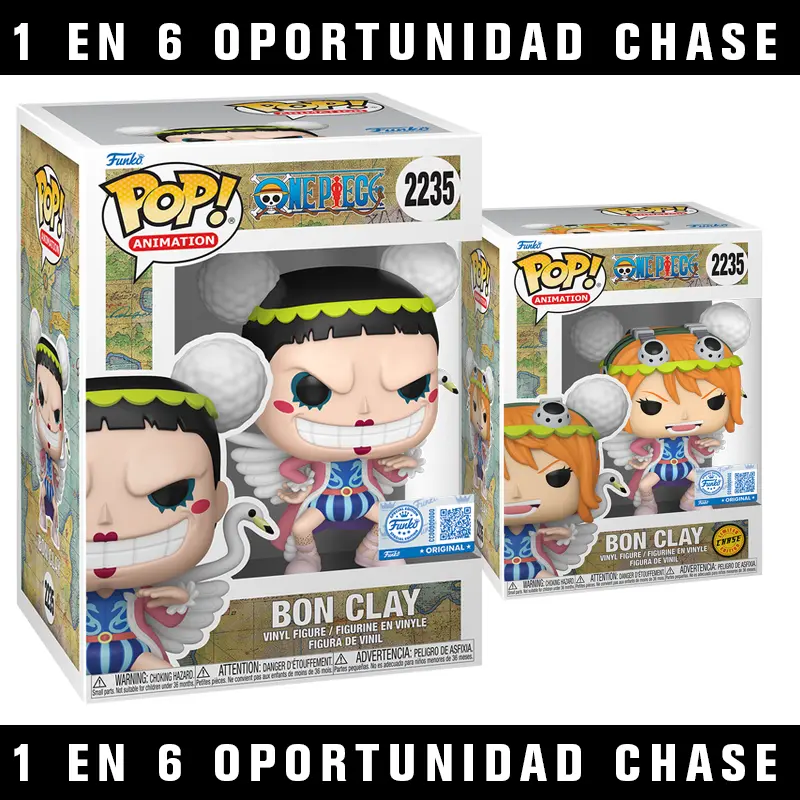 Bon Clay 2235 1 en 6 Chance de CHASE (One Piece) Funko Pop!