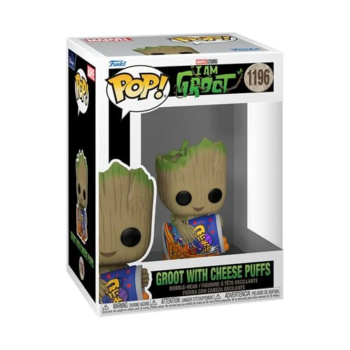 Groot with Cheese Puffs 1196 (Marvel - I Am Groot) Funko Pop!